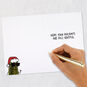 Pickle Santa Claus Cartoon Funny Christmas Card Signing card image number 7