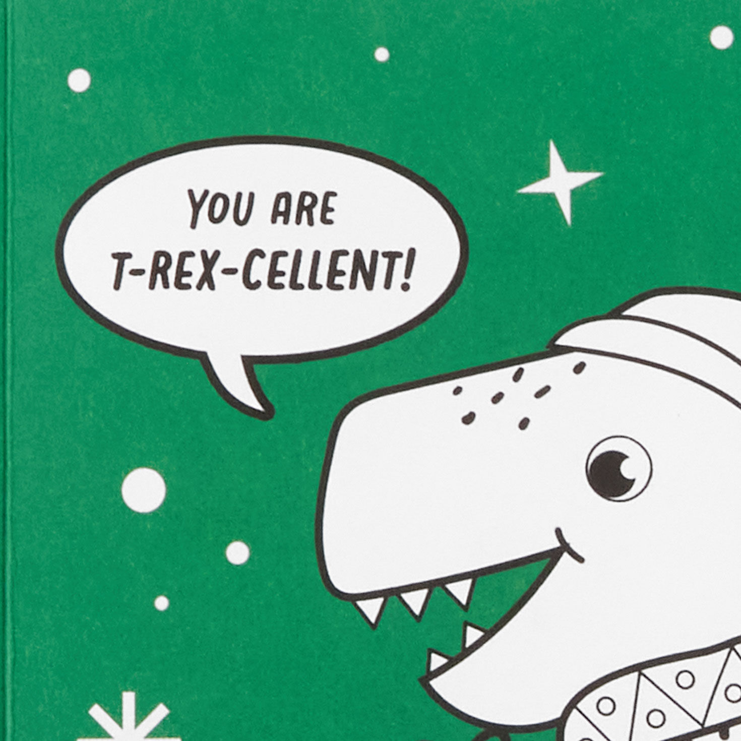 Dinosaurs Coloring Christmas Card for Grandson Sentiment image number 3