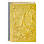 Ornate Gold Leaves 50th Anniversary Card for Couple  image number 1