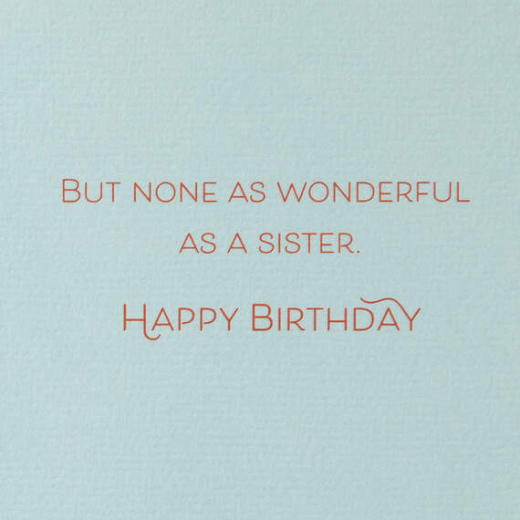 You're a Wonderful Gift Birthday Card for Sister, , large image number 2