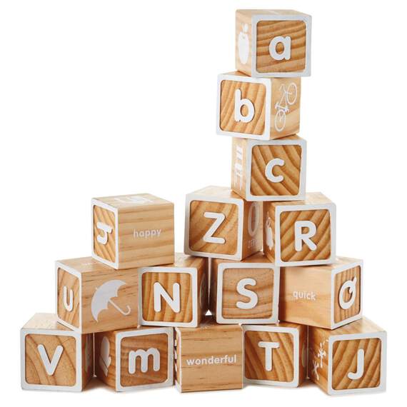 Wood Alphabet Block Set, , large image number 1