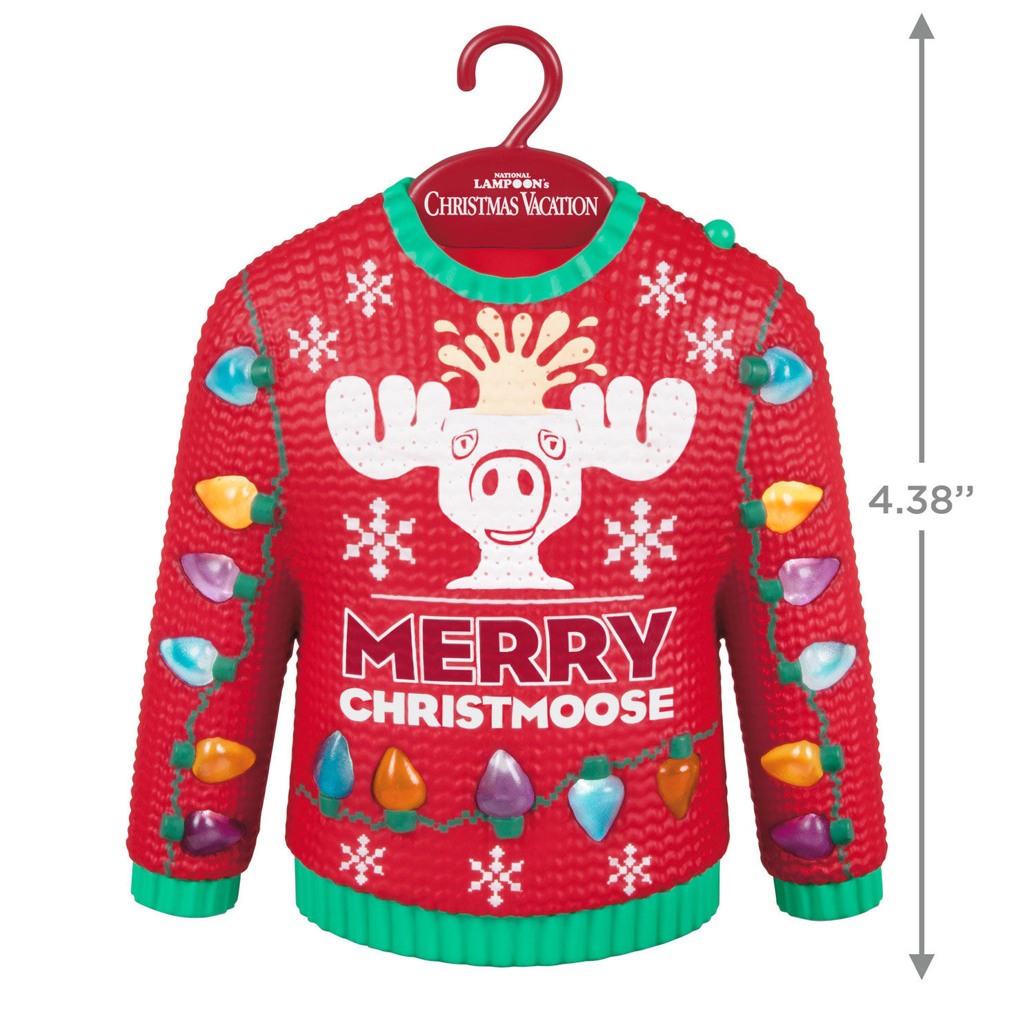 National Lampoon s Christmas Vacation Ugly Sweater Musical Ornament With Light Keepsake Ornaments Hallmark