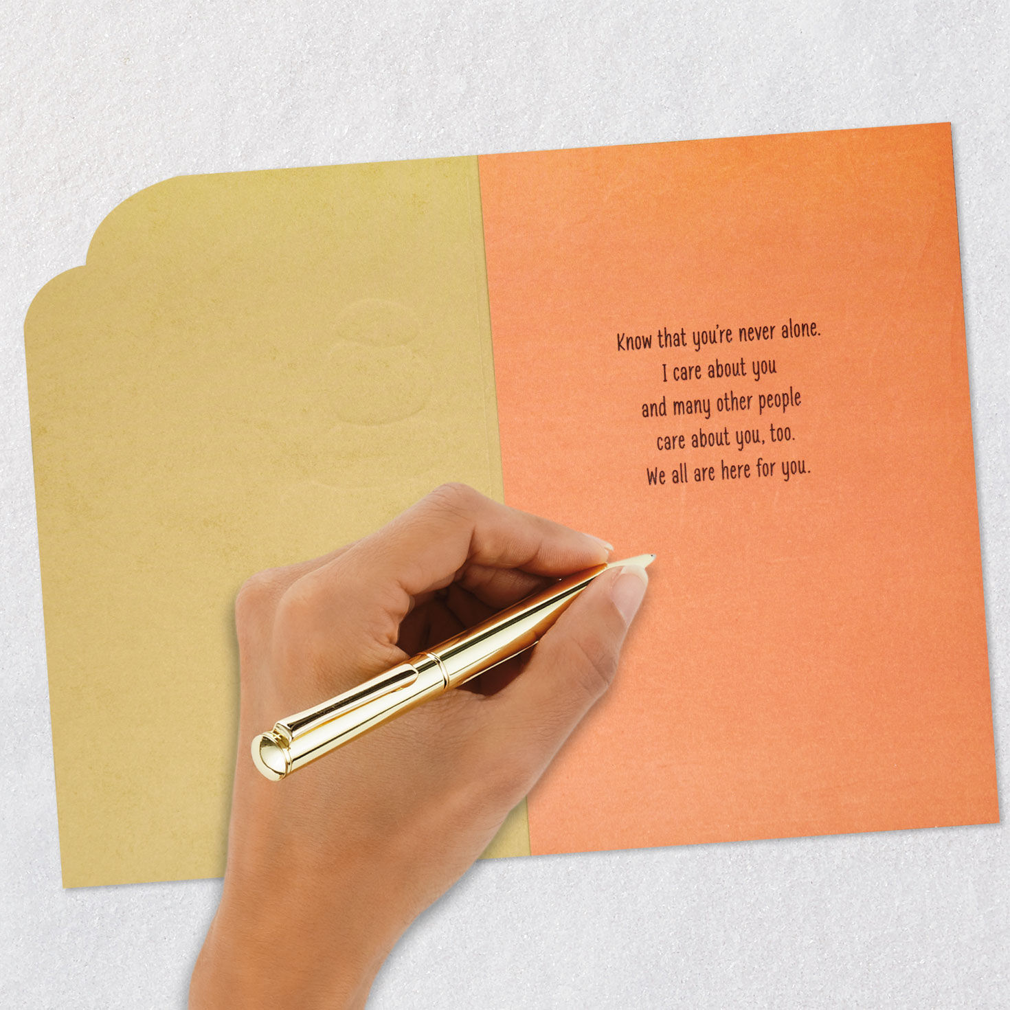 Stacked Stones Between You and Me Encouragement Card Signing card image number 7