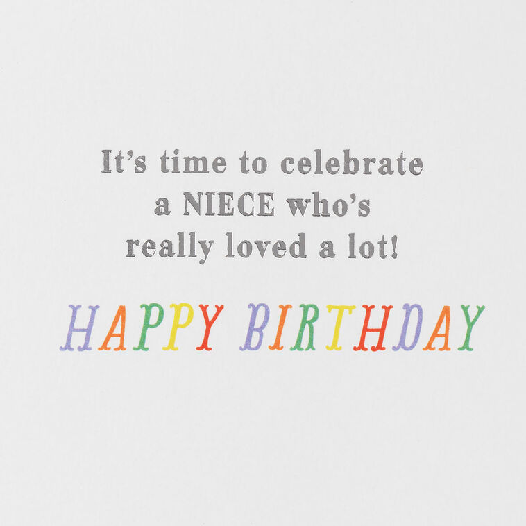 Really Loved a Lot Birthday Card for Niece, , large image number 2