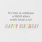 Really Loved a Lot Birthday Card for Niece, , large image number 2