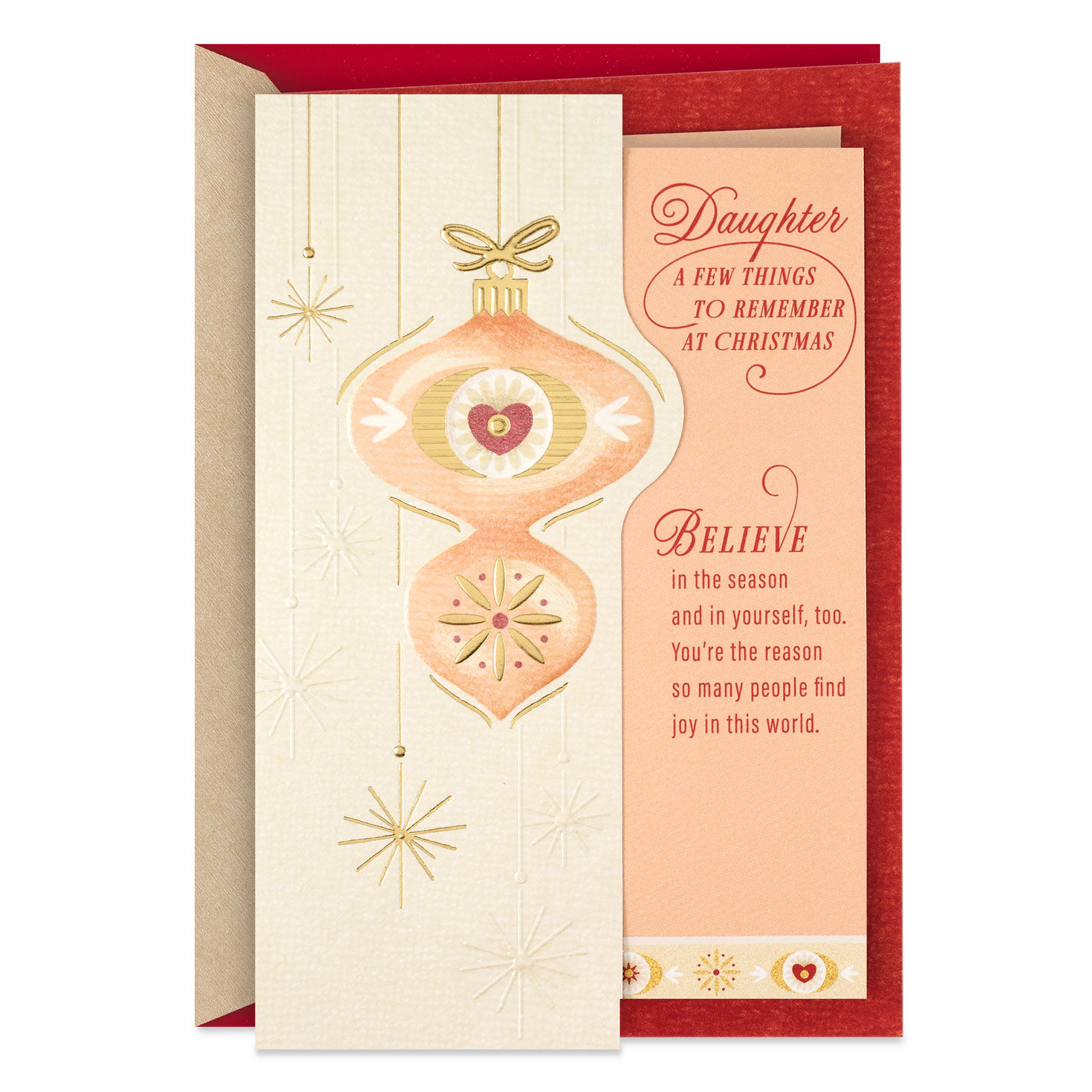 A Few Things to Remember at Christmas  Card for Daughter