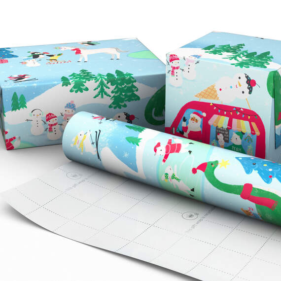 Santa's Ice Cream Truck Christmas Wrapping Paper, 35 sq. ft., , large image number 2