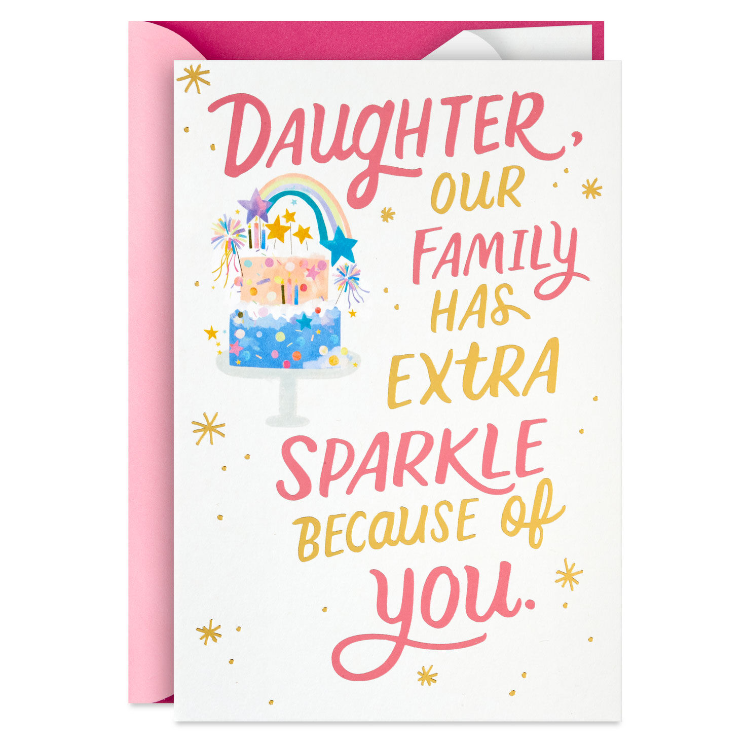 You Shine Even Brighter Pop-Up Birthday Card for Daughter