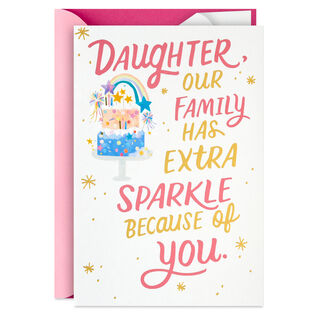You Shine Even Brighter Pop-Up Birthday Card for Daughter