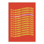 Repeating Wavy Lettering Personalized Congrats Card front image number 2