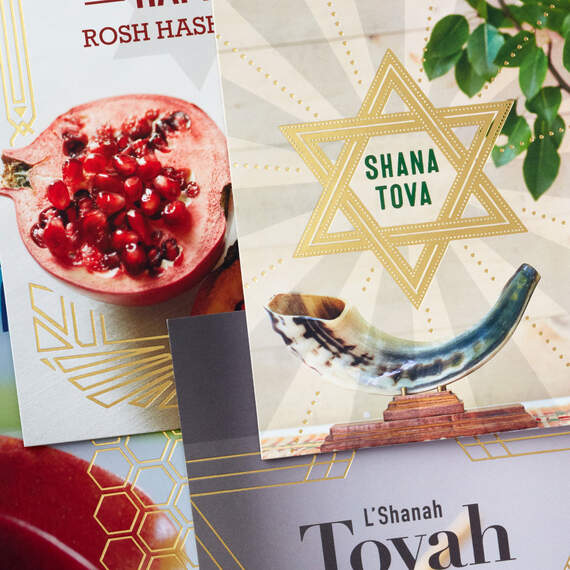 A Sweet Year Boxed Rosh Hashanah Cards Assortment, Pack of 16, , large image number 4