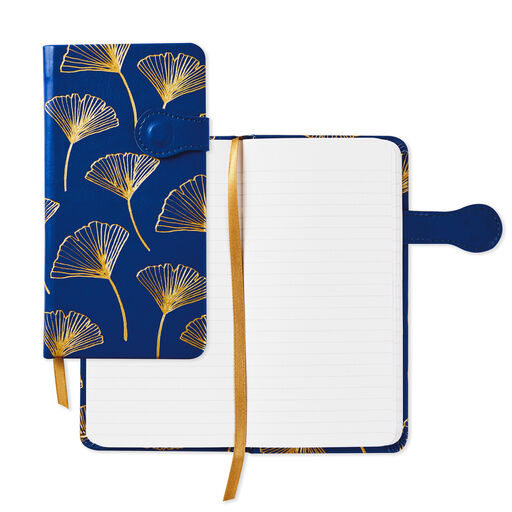 Gingko Leaves Hardcover Slim Journal, 