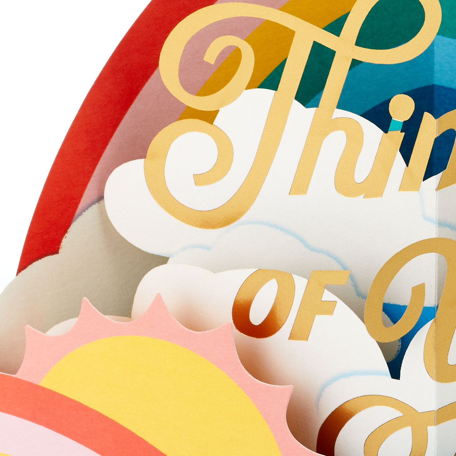 Sending Sunny Thoughts Your Way 3D Thinking of You Card, , large image number 4