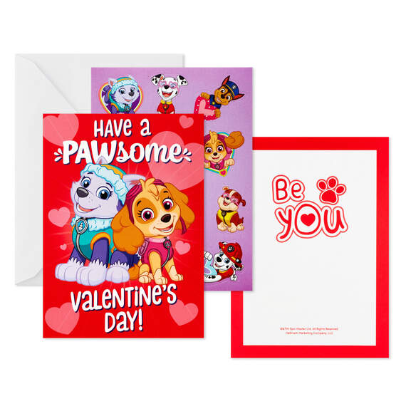 Paw Patrol™ Kids Assorted Valentines With Stickers, Pack of 24