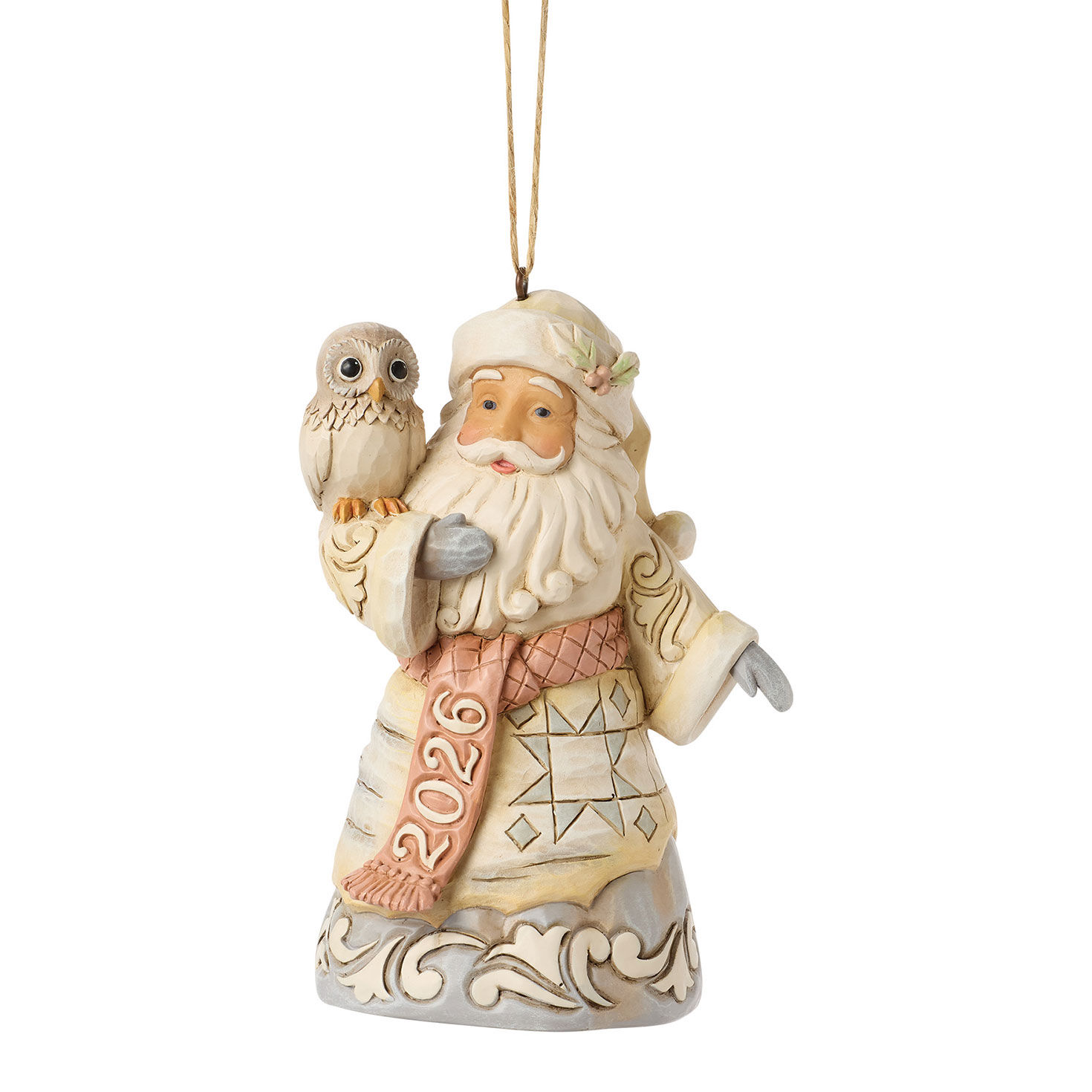 Jim Shore Heartwood Creek Woodland Santa 2026 Ornament, 4.5"