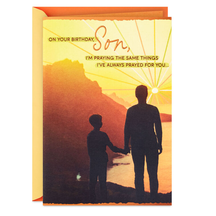 My Prayers for You Birthday Card for Son