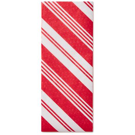 Candy Cane Striped Tissue Paper, 6 Sheets, , large
