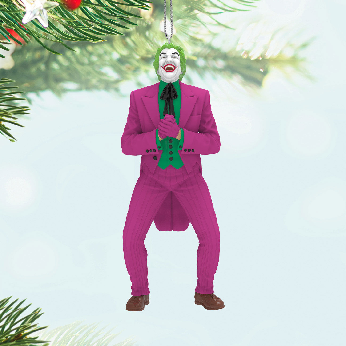Batman The Joker Keepsake Ornament Hanging on tree image number 2