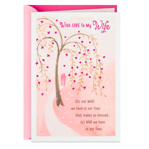 Blessed to Share Life With You Mother's Day Card for Wife, 