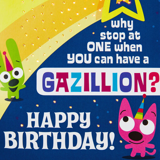 hoops&yoyo™ Shooting Star Birthday Card With Sound and Light, 