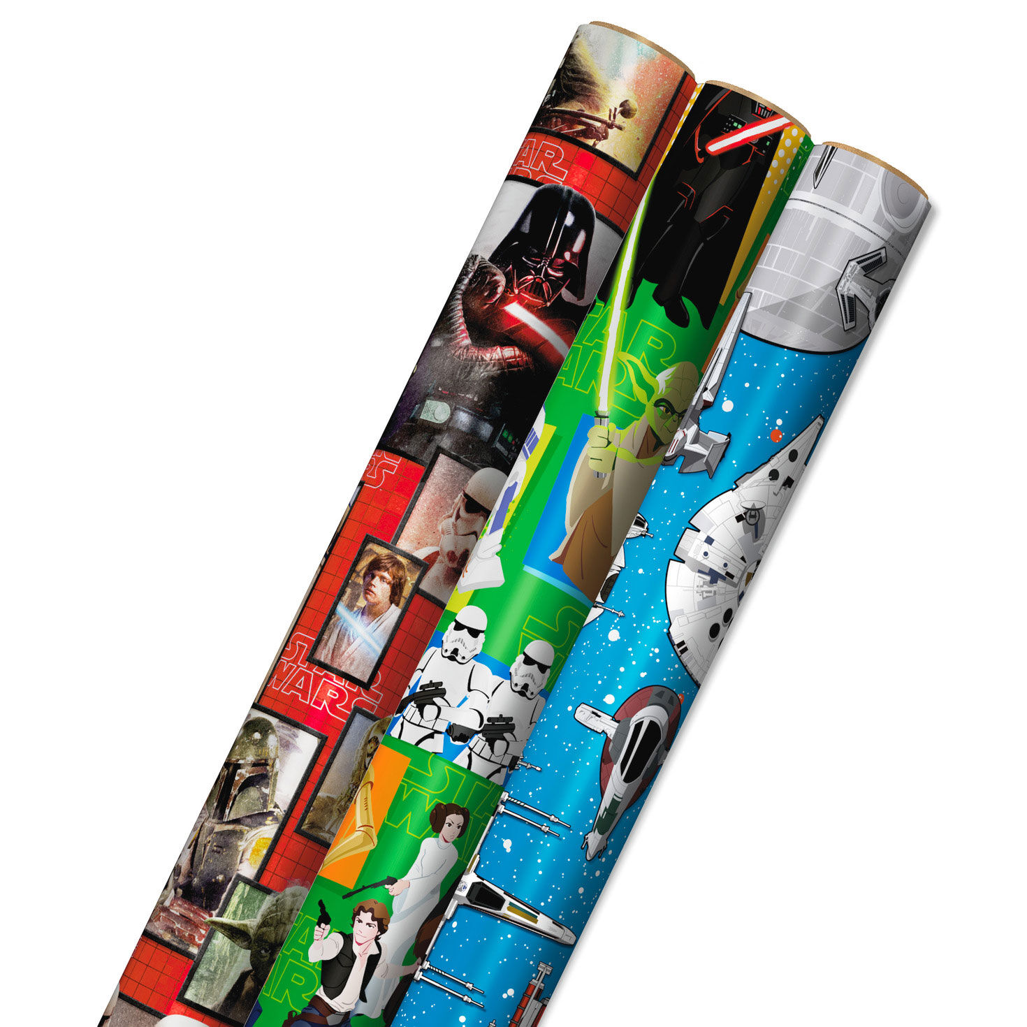 Star Wars™ 3-Pack Wrapping Paper Roll Bundle, 60 sq. ft. total