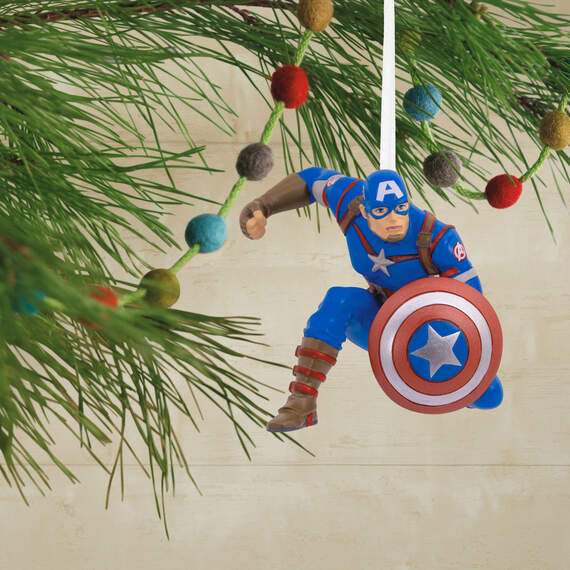 Marvel Avengers Captain America Hallmark Ornament, , large image number 2