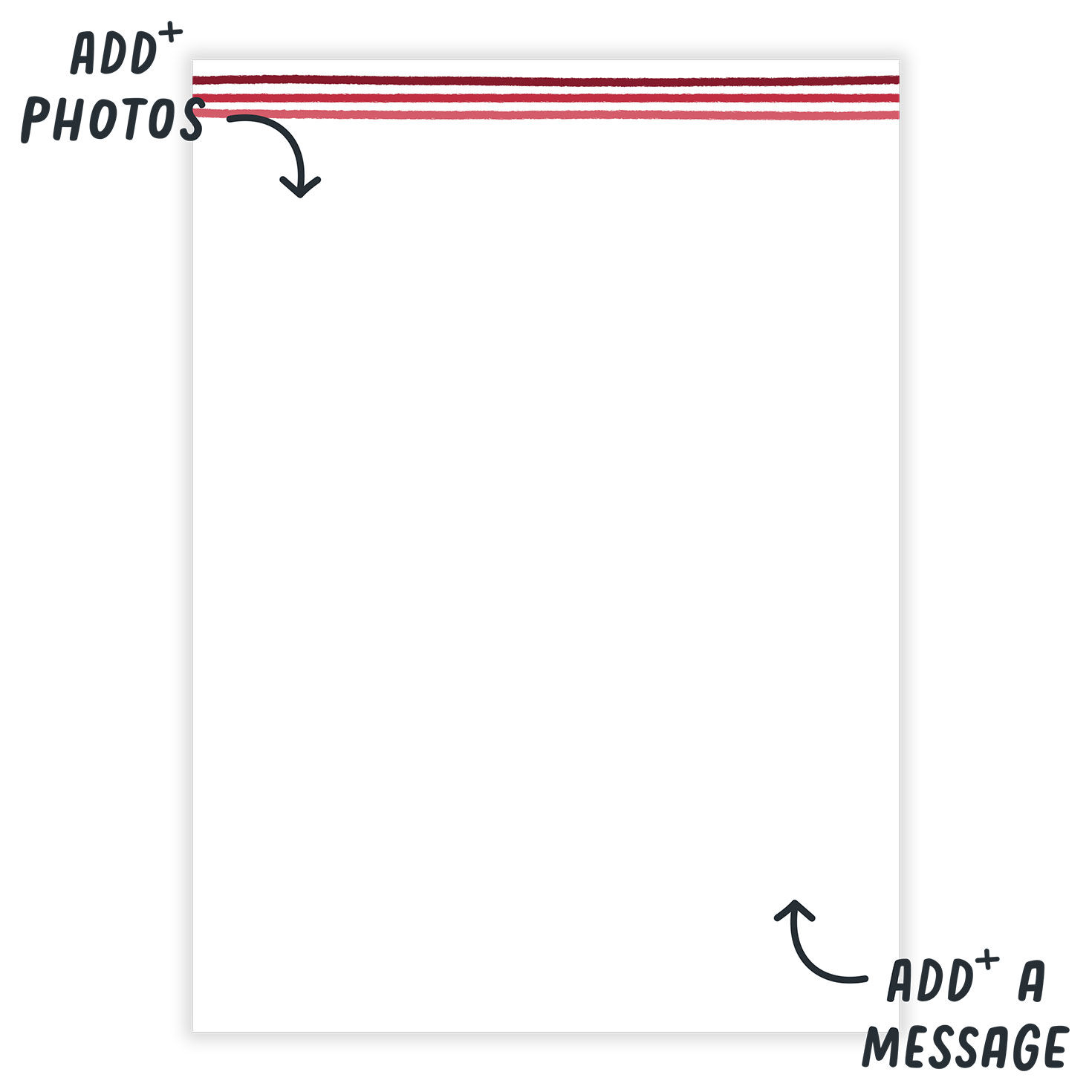 Personalized Red and Pink Hearts Love Card  image number 3