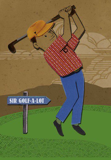 Take a Mulligan Birthday Card