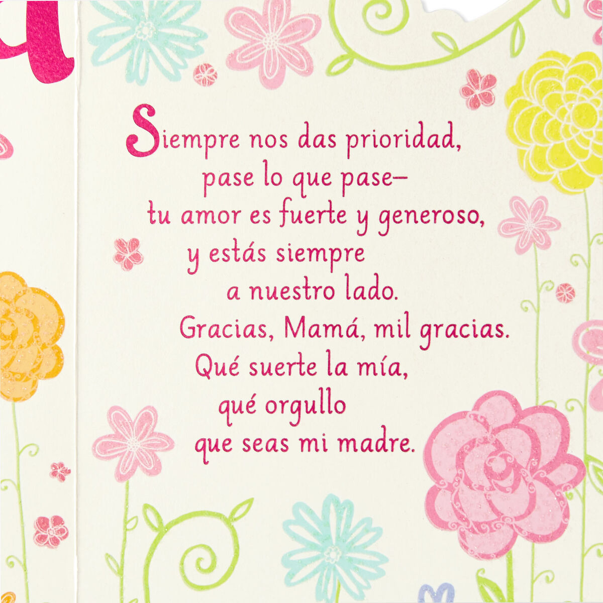 Love You More Than Words Can Say Spanish-Language Mother's Day Card How Do You Say I Love You Mommy In Spanish