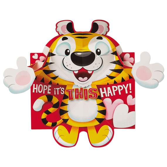 Happy Tiger Musical Pop-Up Valentine's Day Card, , large image number 2