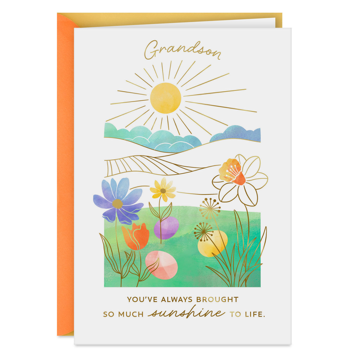 You Bring Sunshine Easter Card for Grandson