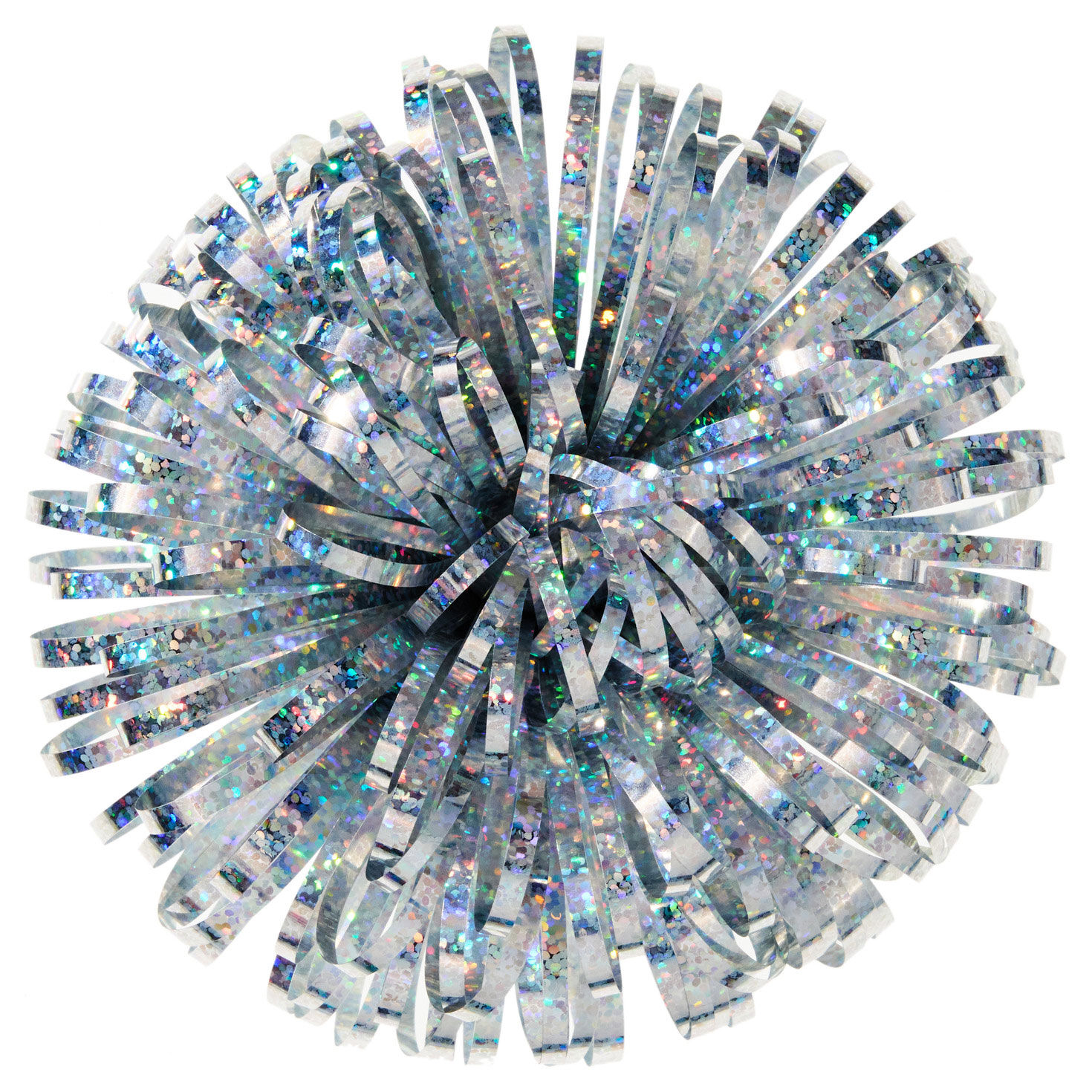 5" Silver Holographic Gift Bow