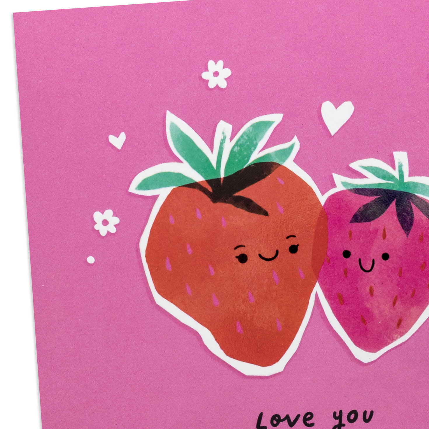 Strawberries and Hearts Mom Mother's Day Card Card Front Detail image number 4