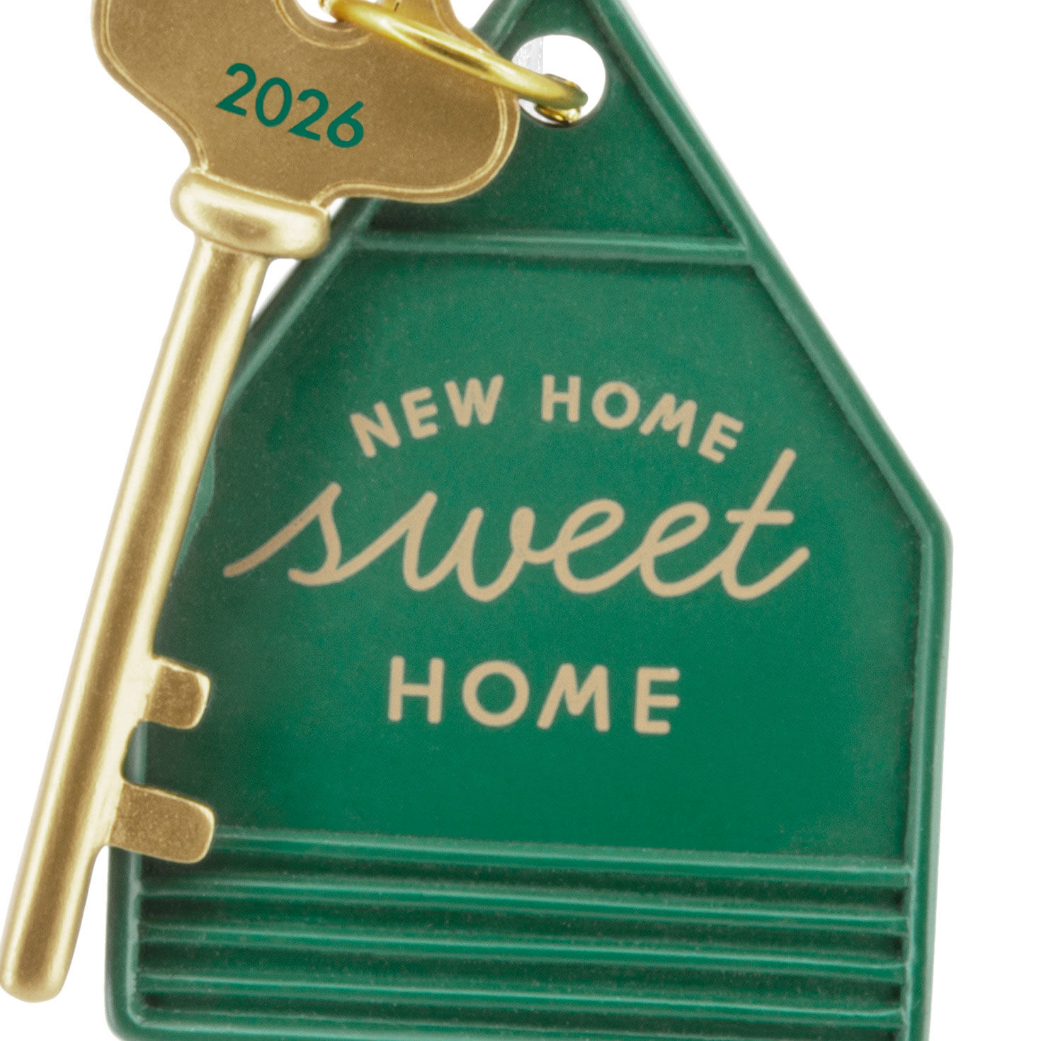 New Home Sweet Home Key Christmas Ornament closeup view image number 5