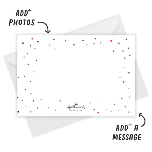 Simple and Colorful Letters Flat Holiday Photo Card, 