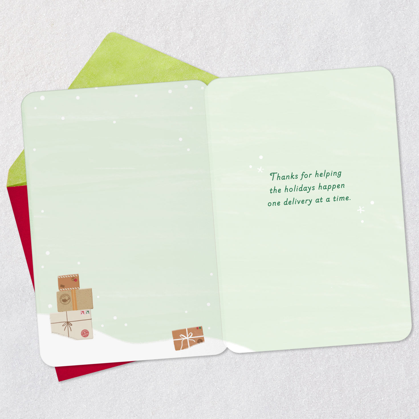 Special Delivery Christmas Thank-You Card for Mail Carrier, , large image number 3