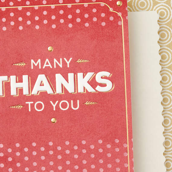 Pretty Polka Dots Thank-You Card, , large image number 4
