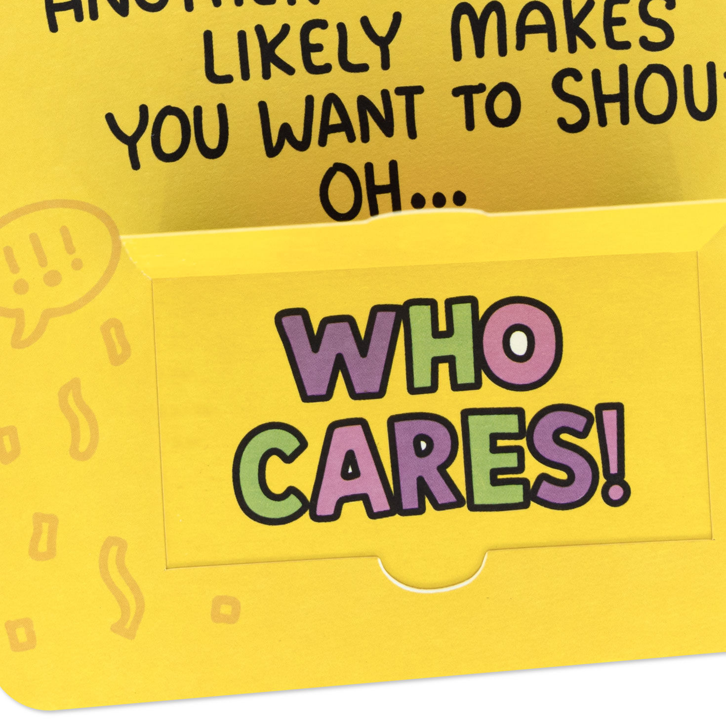 Yellow Birthday Icons Lift-the-Flap Birthday Card sentiment image number 8