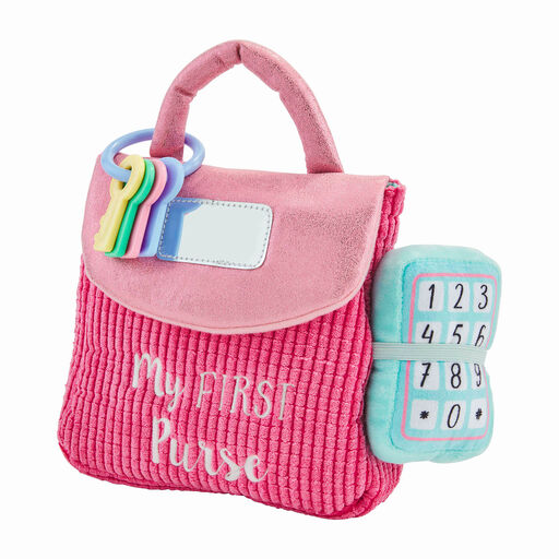 Mud Pie My First Purse Plush Set, 7 Pieces, 