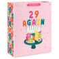 15.5" 29 Again Cake and Candles Extra-Large Birthday Gift Bag, , large image number 1