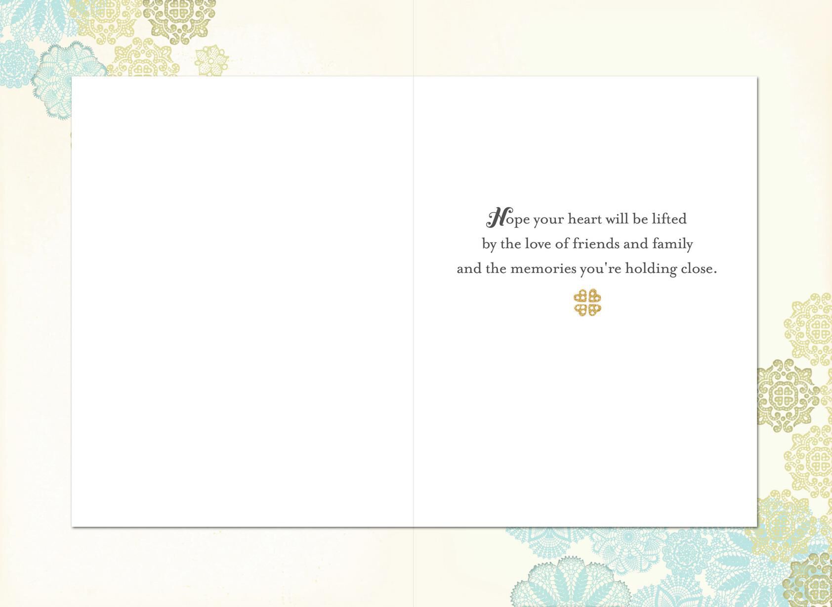 With Our Love and Thoughts Sympathy Card