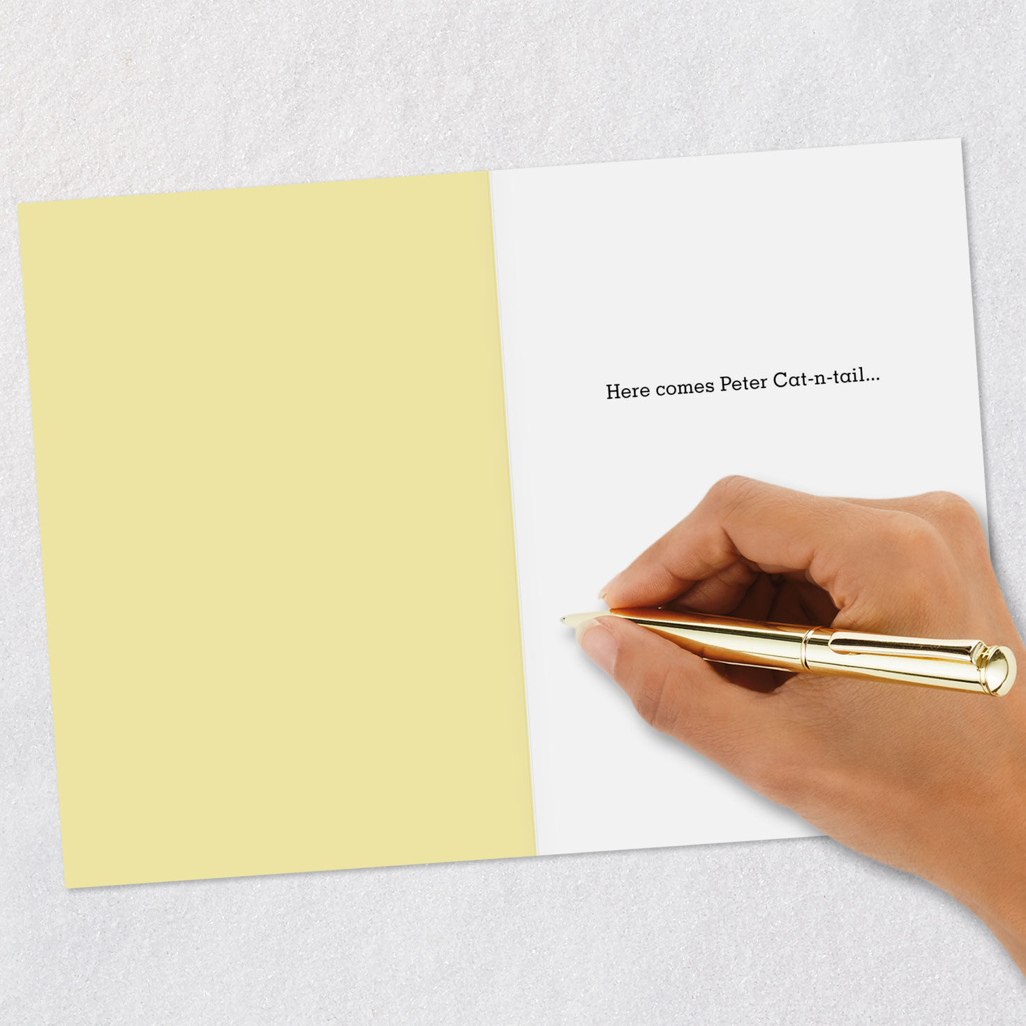 Cat in Bunny Ears Funny Easter Card Signing card image number 6