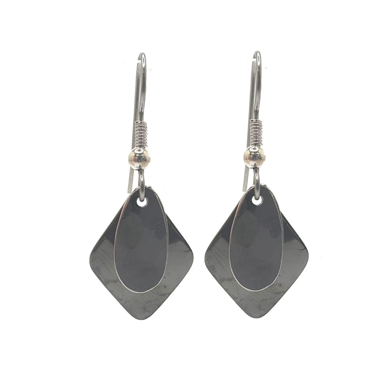 Silver Forest Silver-Tone Classic Layered Drop Earrings