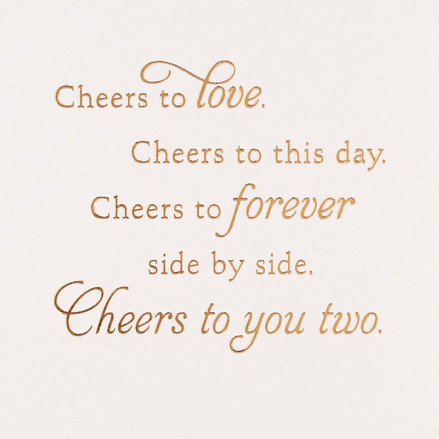 Champagne Glasses Wedding Card  image number 2