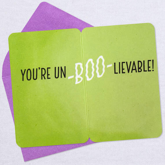 3.25" Mini You're un-Boo-lievable Ghost Dog Halloween Card, , large image number 4