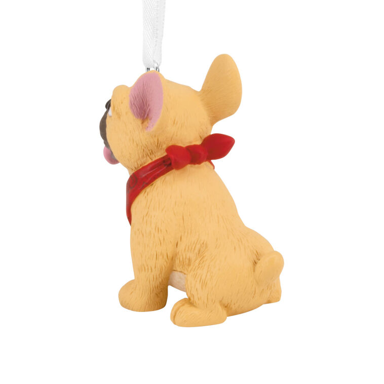 French Bulldog Christmas Ornament back image number 6