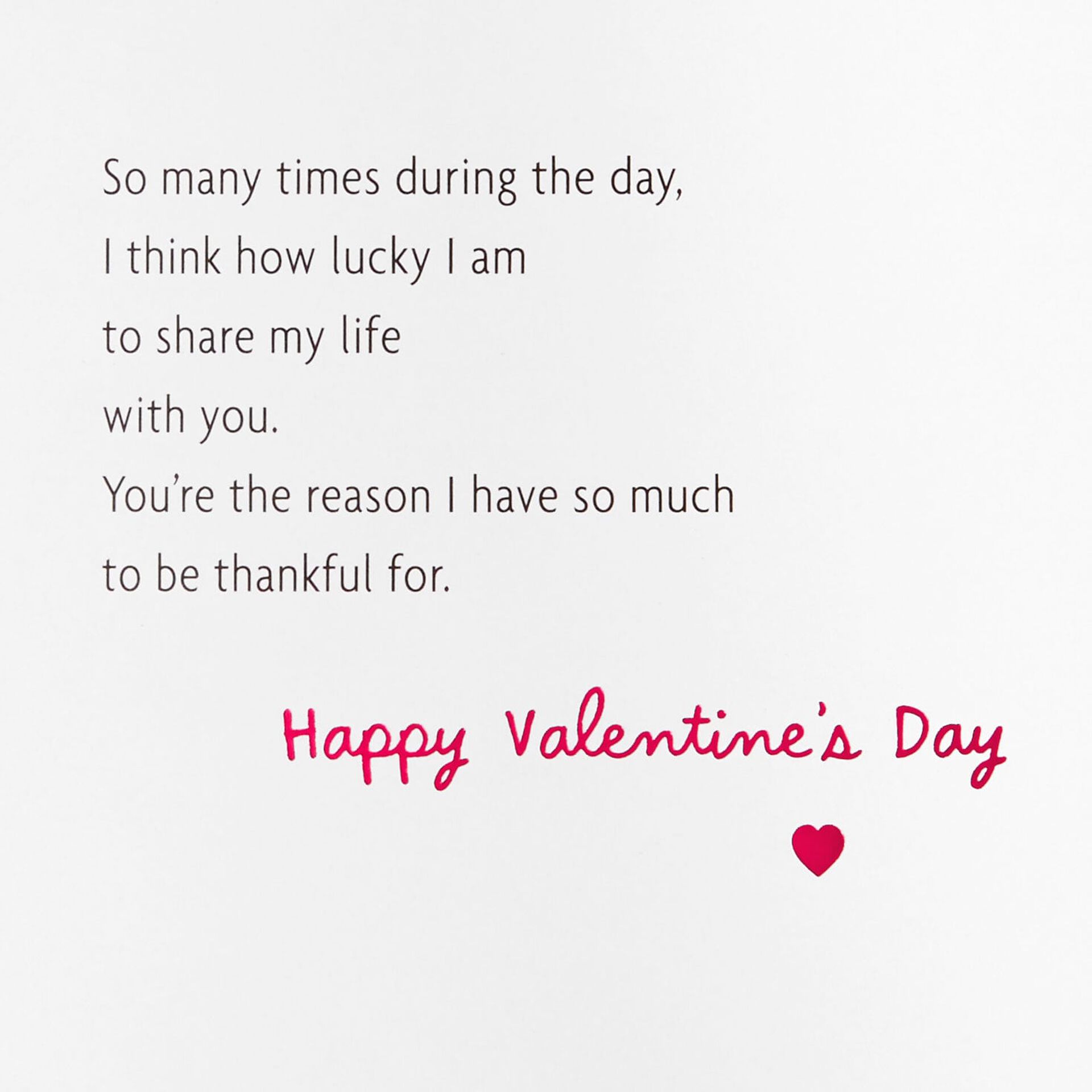 Lucky To Share My Life With You Valentine S Day Card Greeting Cards Hallmark Lucky To Share My Life With You Valentine S Day Card Greeting Cards Hallmark