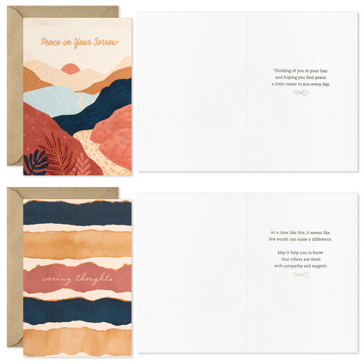 Serene Nature Boxed Sympathy Cards Assortment, Pack of 16, 