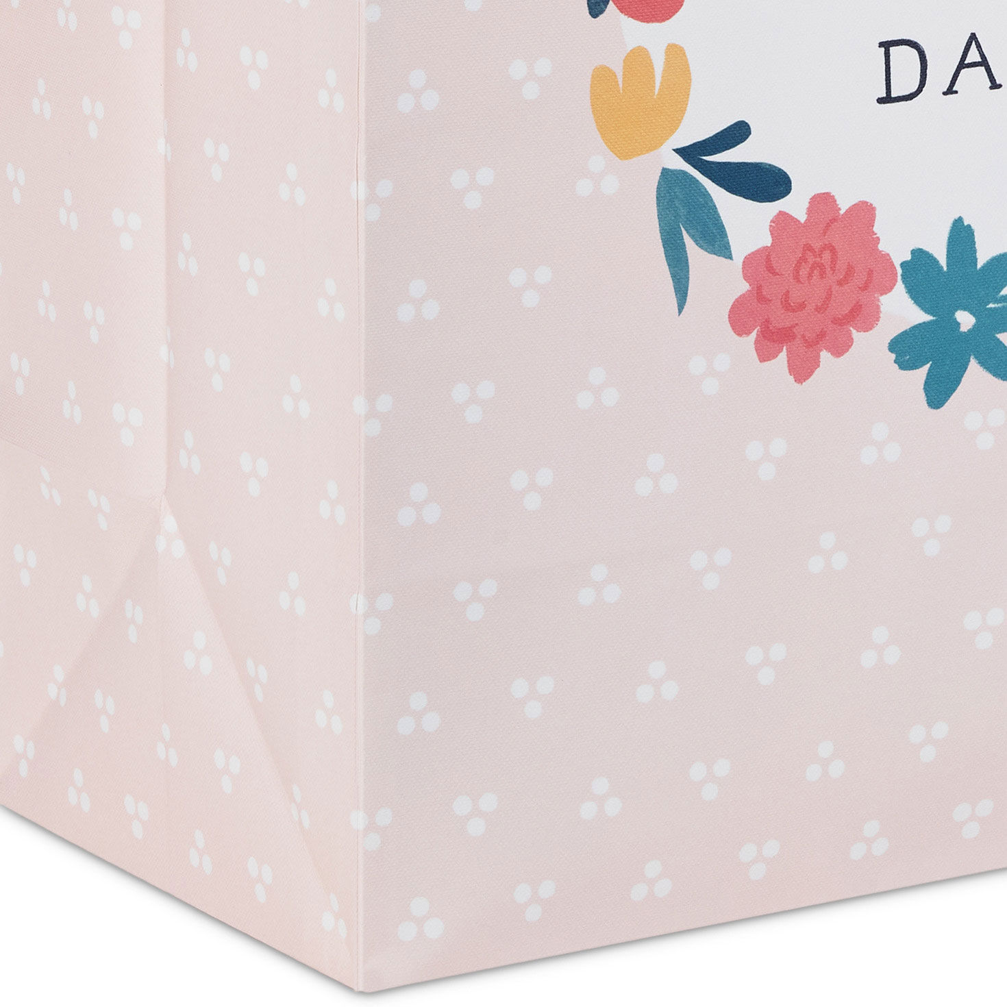 13" Flower Wreath on Pink Large Mother's Day Gift Bag for only USD 4.49 | Hallmark