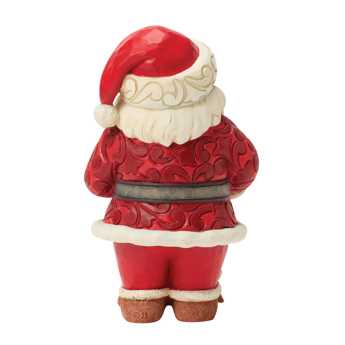 Santa Dipping Cookie in Hot Cocoa Mug Jim Shore Statue Back image number 2